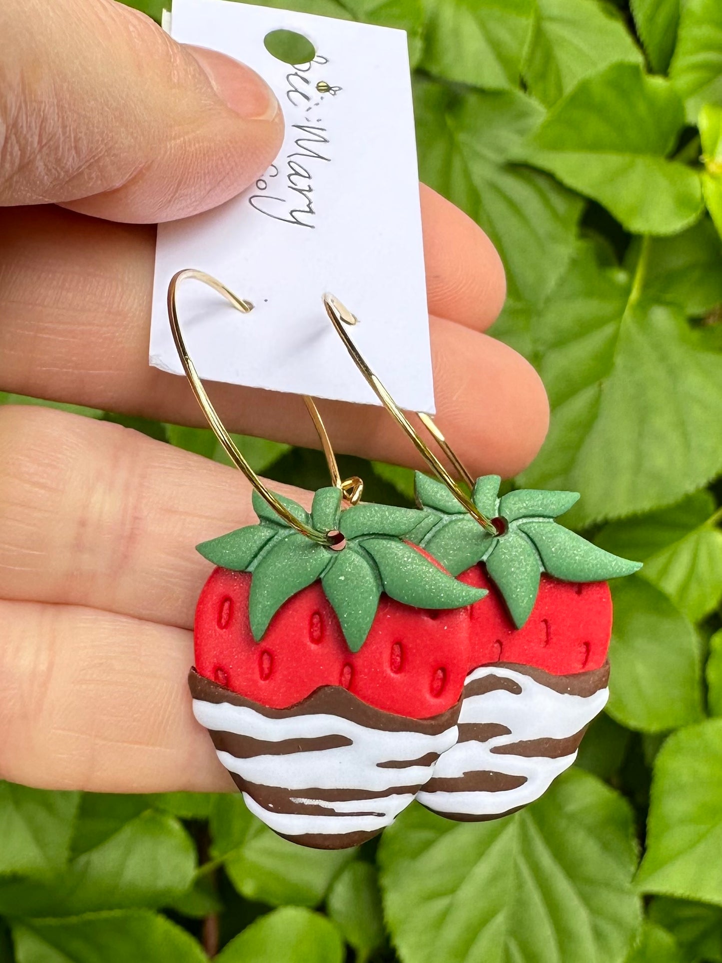 Chocolate Covered Strawberry hoops