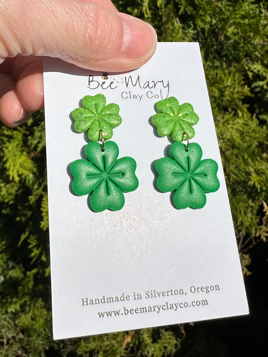 Double 4 Leaf Clovers