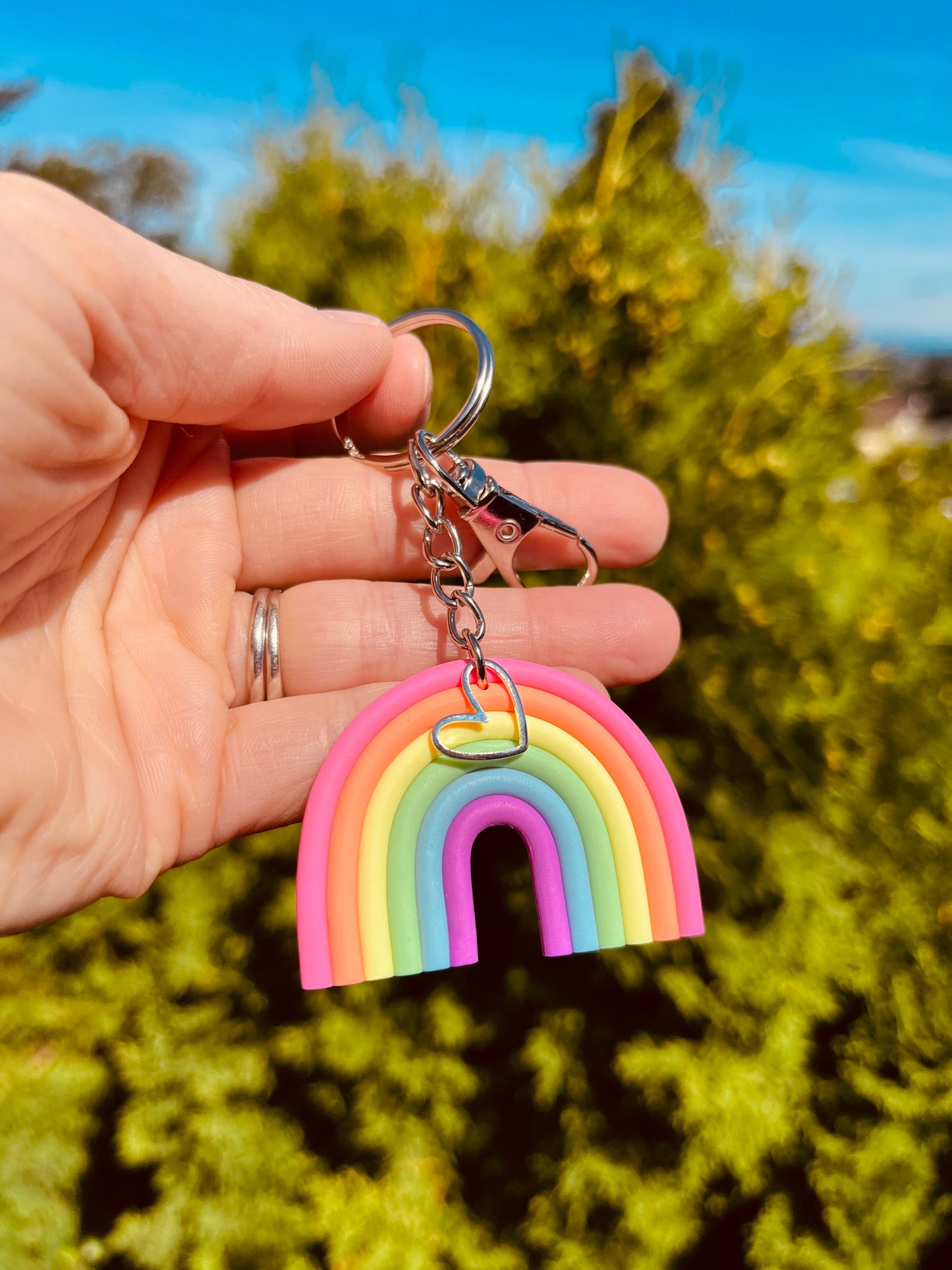 Rainbow keychain